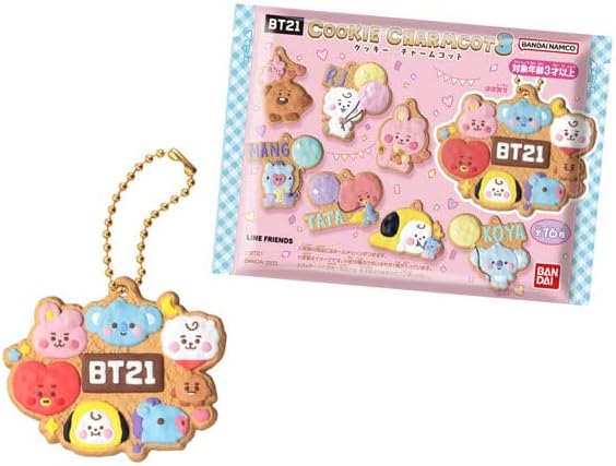 Bandai BT21 Cookie Charm Cot 3 (set of 14) - BanzaiHobby