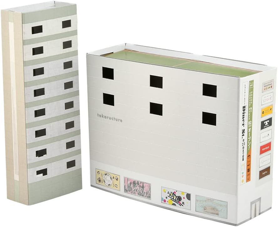 TOMYTEC Ecolacture Paper Structure C02 Studio Apartment Fashion Building Diorama - BanzaiHobby