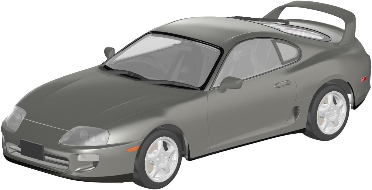 Aoshima 1/24 Rakupla Snap Car No. 08-GG JZA80 Supra 1996 Grayish