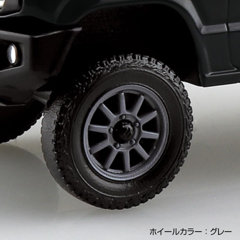 Aoshima 1/32 RakuPla Snap Kit No.09CU-BB Suzuki JB64 Jimny Custom Wheels (Bluish Black Pearl 3) - BanzaiHobby
