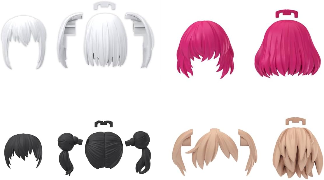 Bandai 30MS Optional Hairstyle Parts Vol. 10, Total 4 Types (Box) - BanzaiHobby