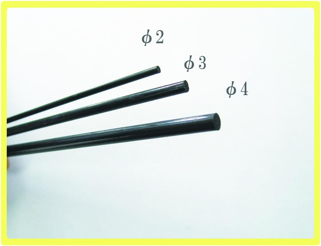 Doyusha 130711 Awesome! Hobby Paper File Carbon Stick Thick (Diameter 0.2 inches (4 mm) - BanzaiHobby