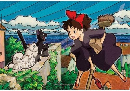 Ensky 300-279 I love the town of Koriko from Kiki's Delivery Service! - Ghibli (Puzzle, 300 Pieces, 26 x 38 cm) - BanzaiHobby