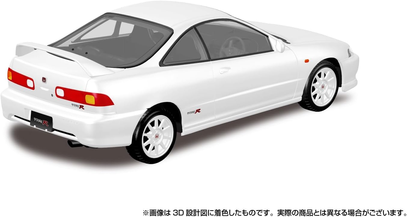 Aoshima 1/32 RakuPla Snap Kit No.22-CW Honda DC2 Integra Type R Championship White