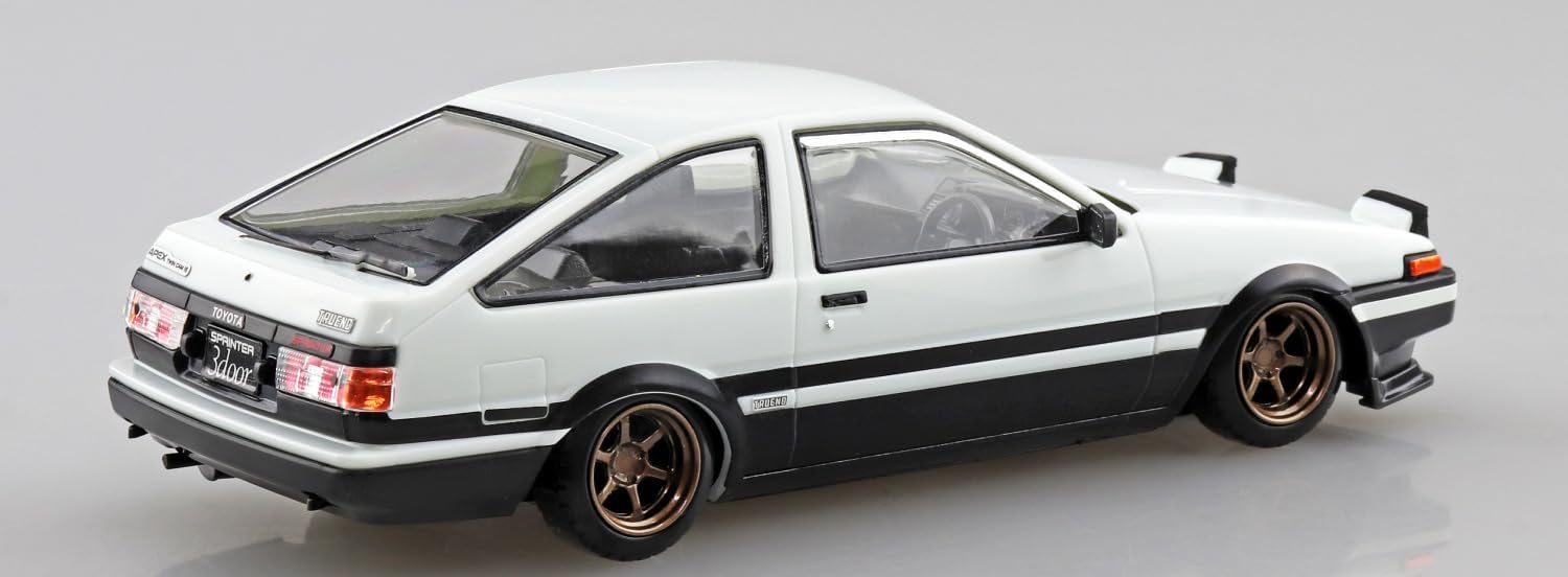 Aoshima 1/32 Easy Plastic Snap Kit No.11CU-WB Toyota Sprinter Trueno Custom (High Tech Two-tone) - BanzaiHobby