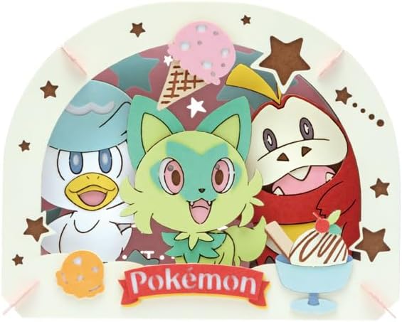 Ensky PT-337 Exciting Ice Cream Pokemon - Paper Theater - BanzaiHobby