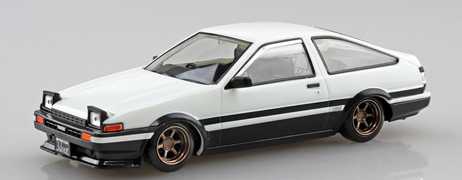 Aoshima 1/32 Easy Plastic Snap Kit No.11CU-WB Toyota Sprinter Trueno Custom (High Tech Two-tone) - BanzaiHobby