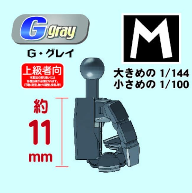 Hobby Base PPC-T120 Premium Parts Collection Joint Technique EX Extreme Hand Ver.2.0 Square M G Gray - BanzaiHobby