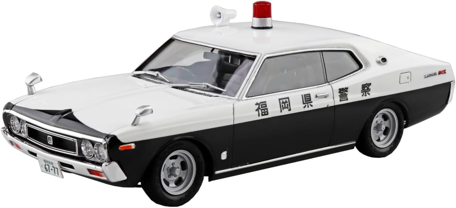 Aoshima 1/24 Seibu Keisatsu No.10 C130 Laurel HT Investigation Patrol Car - BanzaiHobby