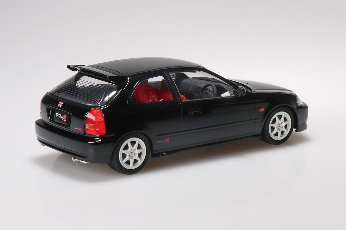 Aoshima 1/24 Rakupla Snap Car No. 09-SB EK9 Civic Type R 1997 Starlight Black Pearl