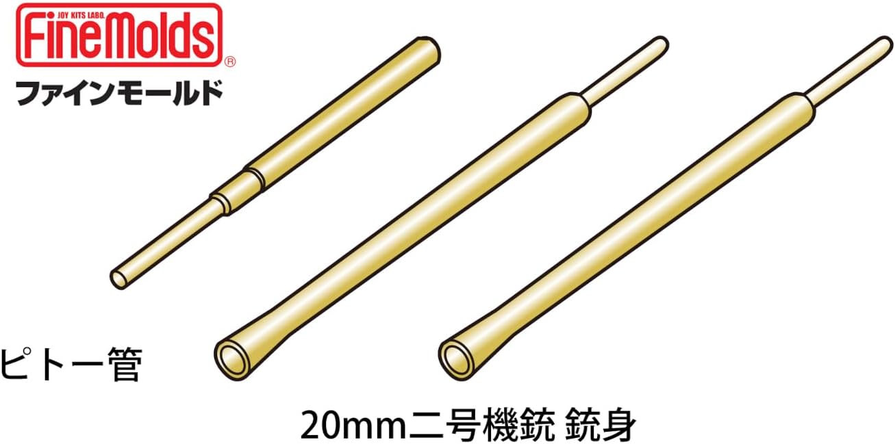 Fine Molds AA54 1/72 20mm Gun Barrels & Pitot Tube for IJN Zero Fighter (Fine Molds genuine parts)
