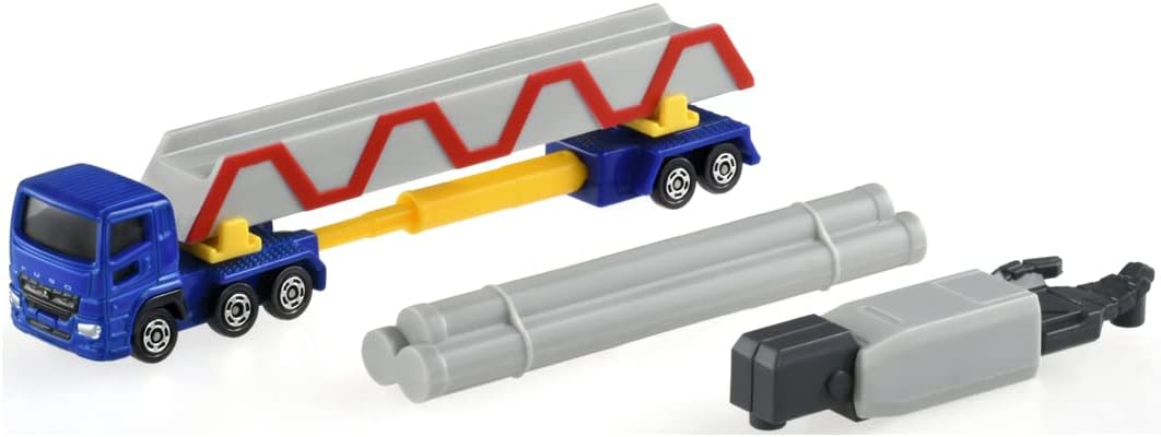 Tomica No. 140 Mitsubishi Fuso Super Great Pole Trailer No. 140 - BanzaiHobby