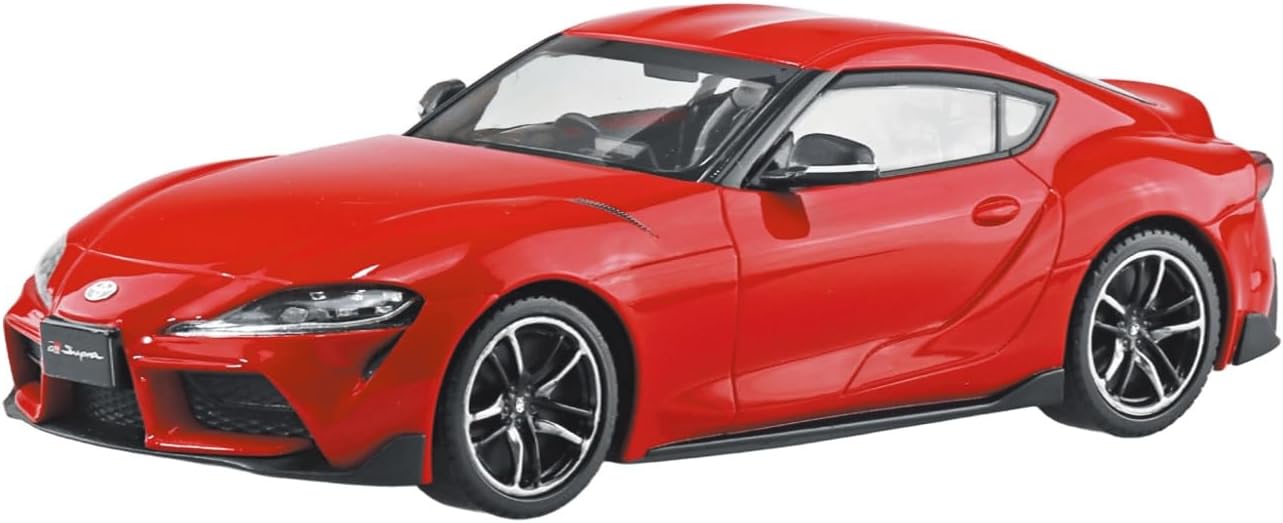 Aoshima 1/32 RakuPla Snap Kit No.13-PR Toyota GR Supra 2019 Prominence Red - BanzaiHobby
