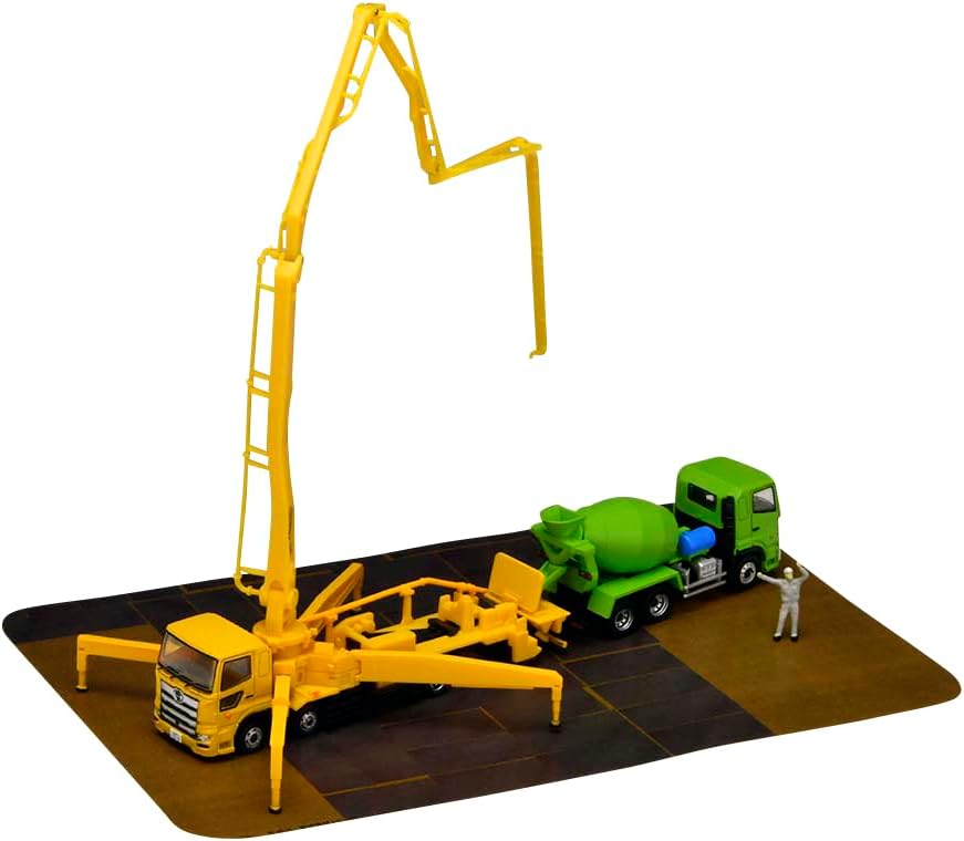 Tomytec The Truck Collection Torakore Concrete Pump Truck Set A - BanzaiHobby