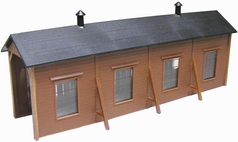 TGW NA-102 Single-Track Wooden Engine Shed Assembly Kit - BanzaiHobby