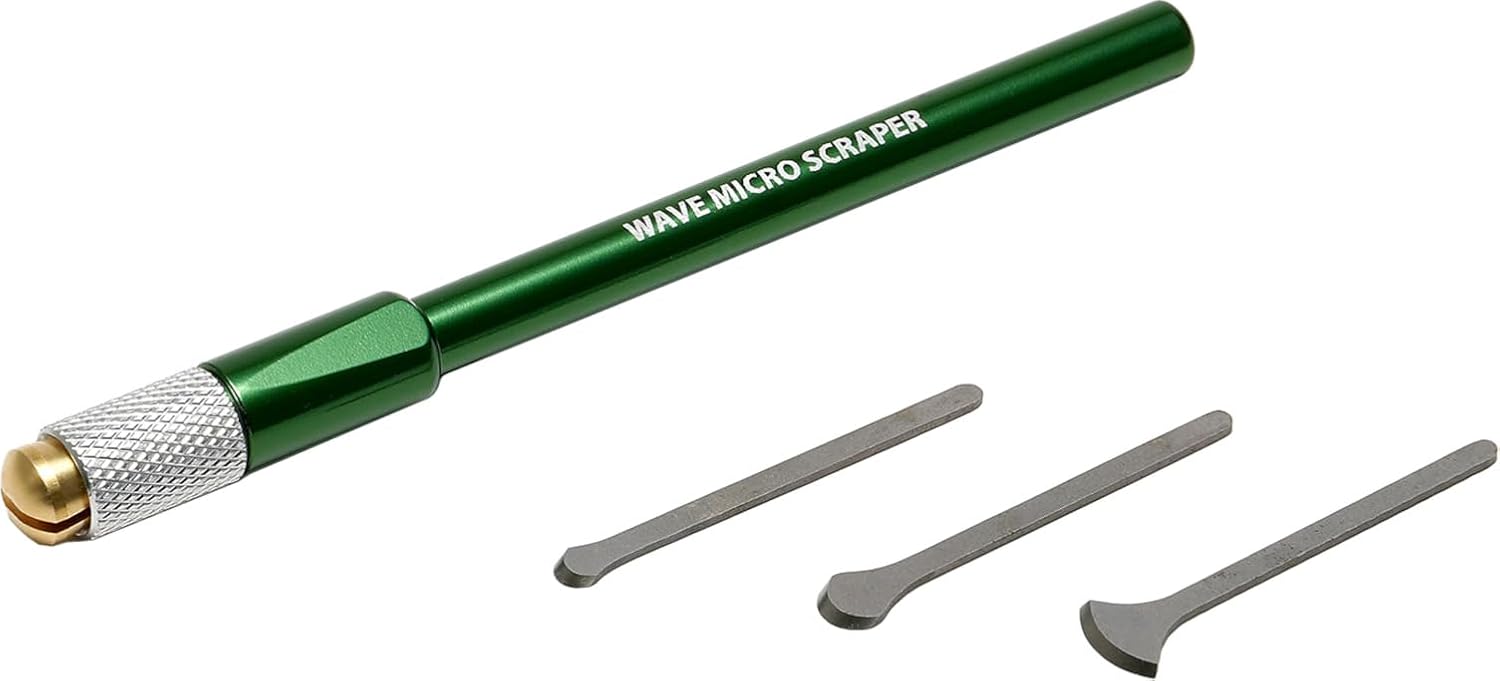Wave HT690 HG Micro Scraper Set (3 Scrapers and Green Grip)