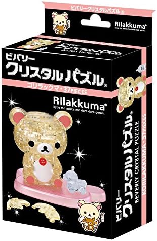 BEVERLY 50193 3D Crystal Puzzle Korilakkuma 37 Pieces - BanzaiHobby