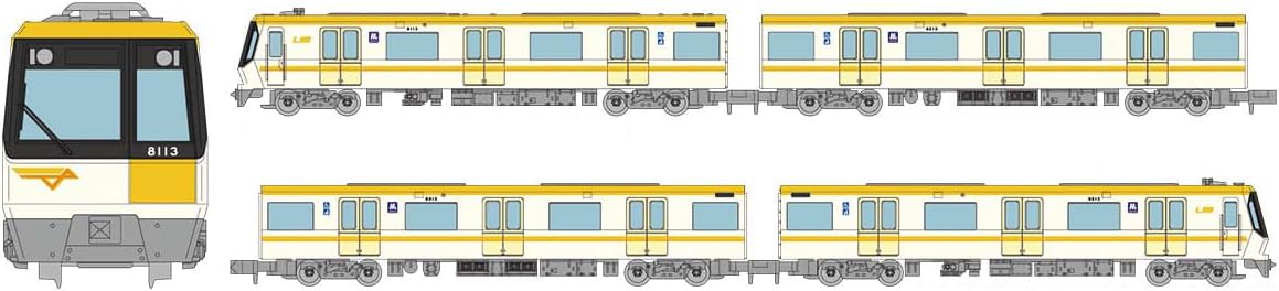Tomytec  Linear Subway Collection Osaka Metro 80 Series Imazatosuji Line, 13 Organization, 4 Car Set - BanzaiHobby