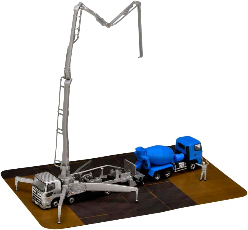 Tomytec The Truck Collection Torakore Concrete Pump Truck Set B - BanzaiHobby