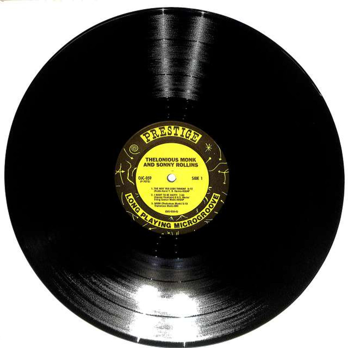 PRESTIGE Thelonious Monk "THELONIOUS MONK/SONN OJC-059"