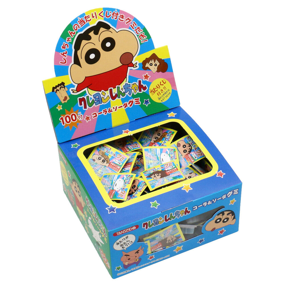 Tanseido Crayon Shin-chan Cola & Soda Gummies, 1 box (100pcs) - BanzaiHobby