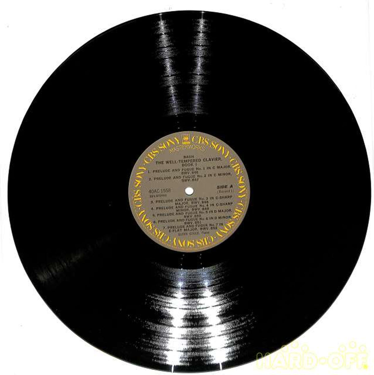 CBS Sony Bach Well-Tempered Clavier Collection Vol. 1 Gould 40AC-1558~9 2LP