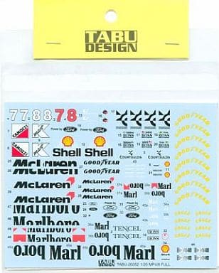 Tabu Design TABU20052 1/20 McLaren MP4/8 Full Sponsor Decals - BanzaiHobby