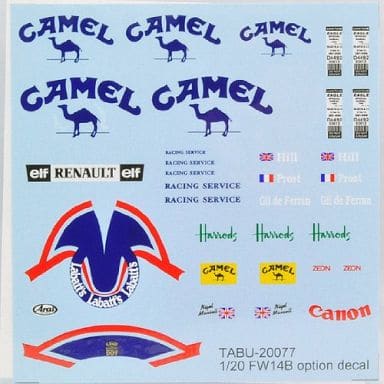 Tabu Design TABU20077 1/20 FW14B (Fujimi compatible) Option decals - BanzaiHobby