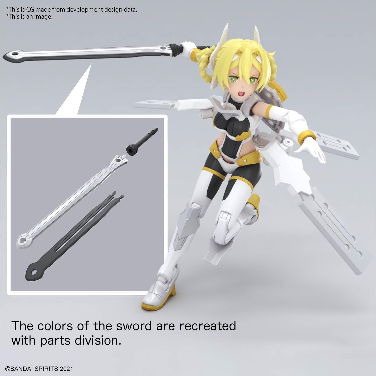 Bandai 30MS 012 SIS-F00 Ufia Color A Color Coded Plastic Model - BanzaiHobby