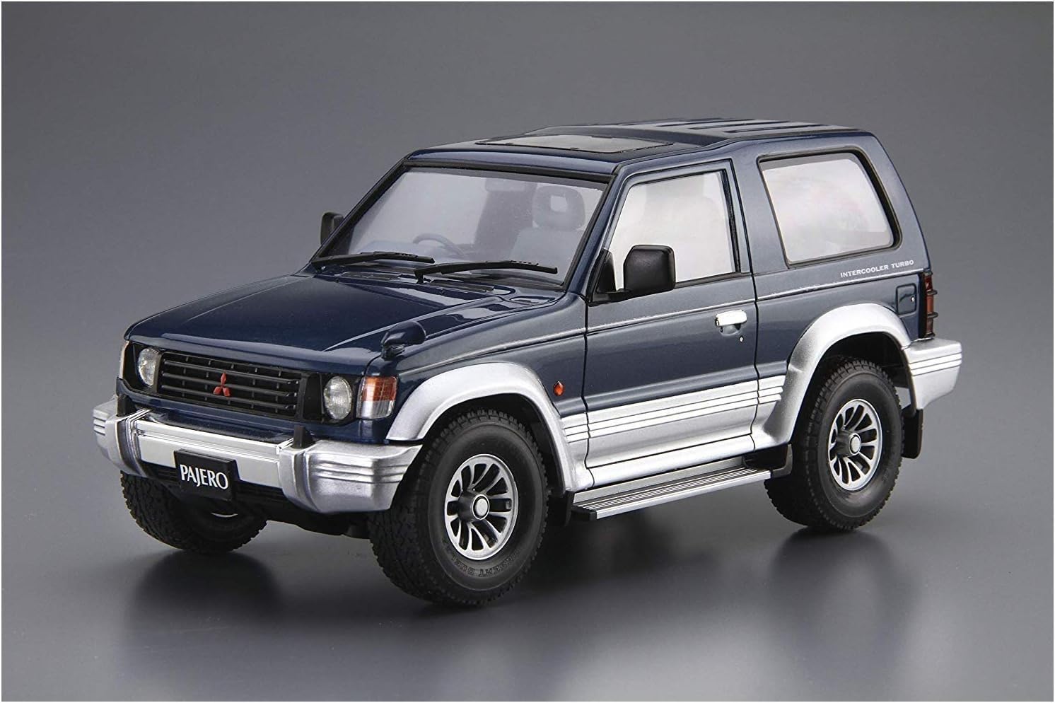 Aoshima 1/24 The Model Car No. 103 Mitsubishi V24WG Pajero Metal Top Wide XR-II 1991 - BanzaiHobby