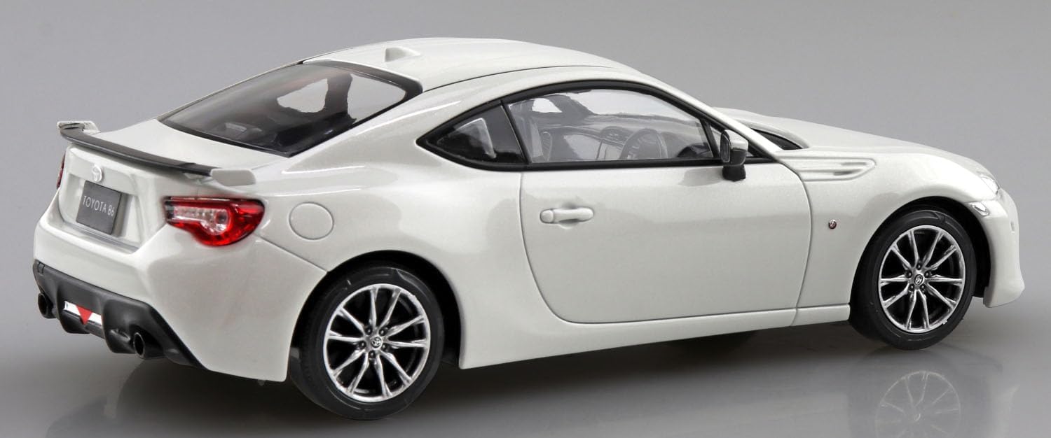 Aoshima 1/32 Easy Plastic Snap Kit No.08-CW Toyota 86 Crystal White Pearl - BanzaiHobby