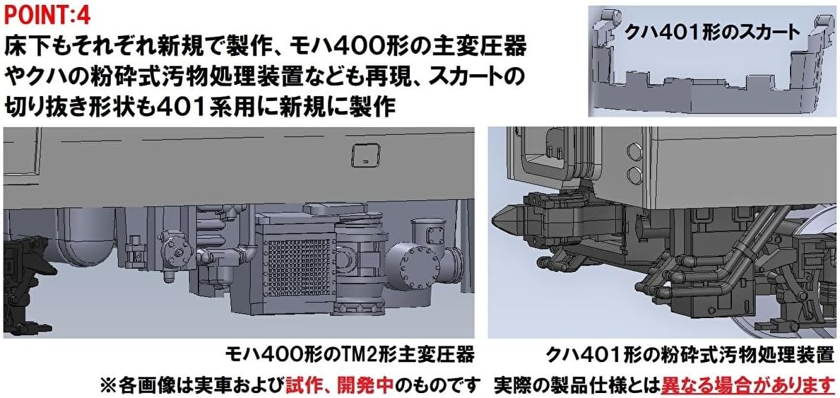 TOMIX 98583 J.N.R. Suburban Train Series 401 (High Control Stand/New Color) Add-on Set (4 Cars)