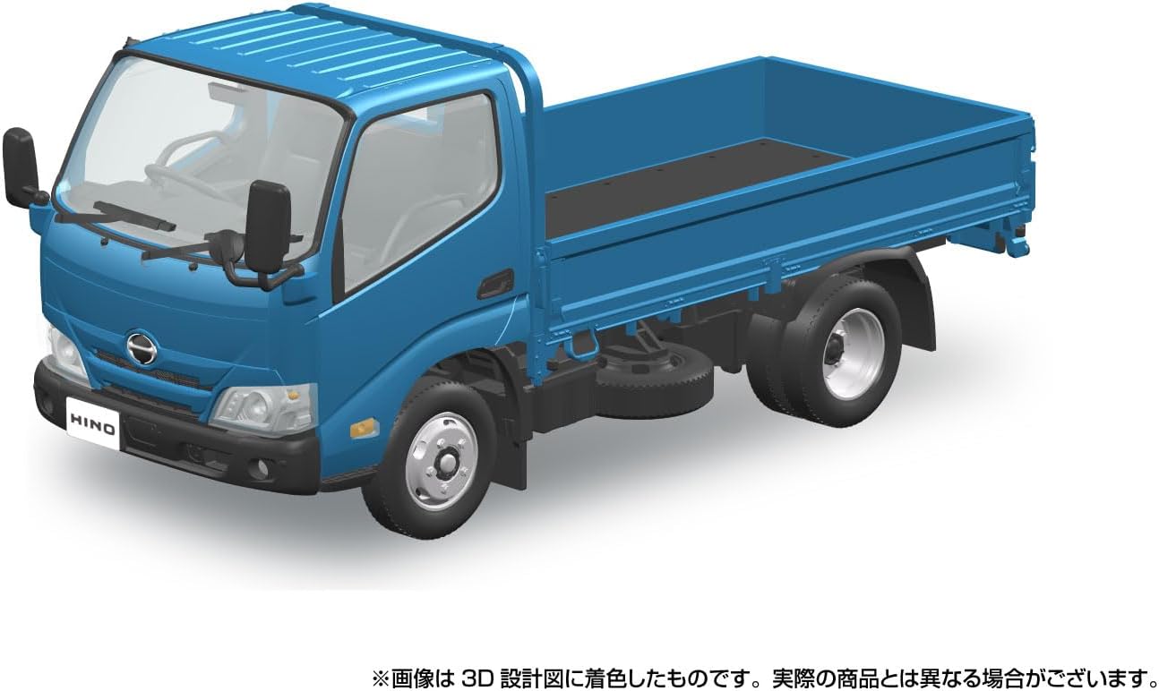 Aoshima 1/32 RakuPla Snap Kit No.23-BE Hino Dutro Truck (Blue) - BanzaiHobby