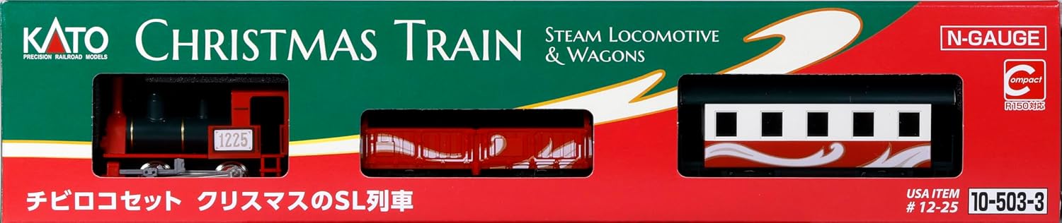 KATO 10-503-3 N-Gauge Pocket Line Series Christmas Train Steam Locomotive & Wagons