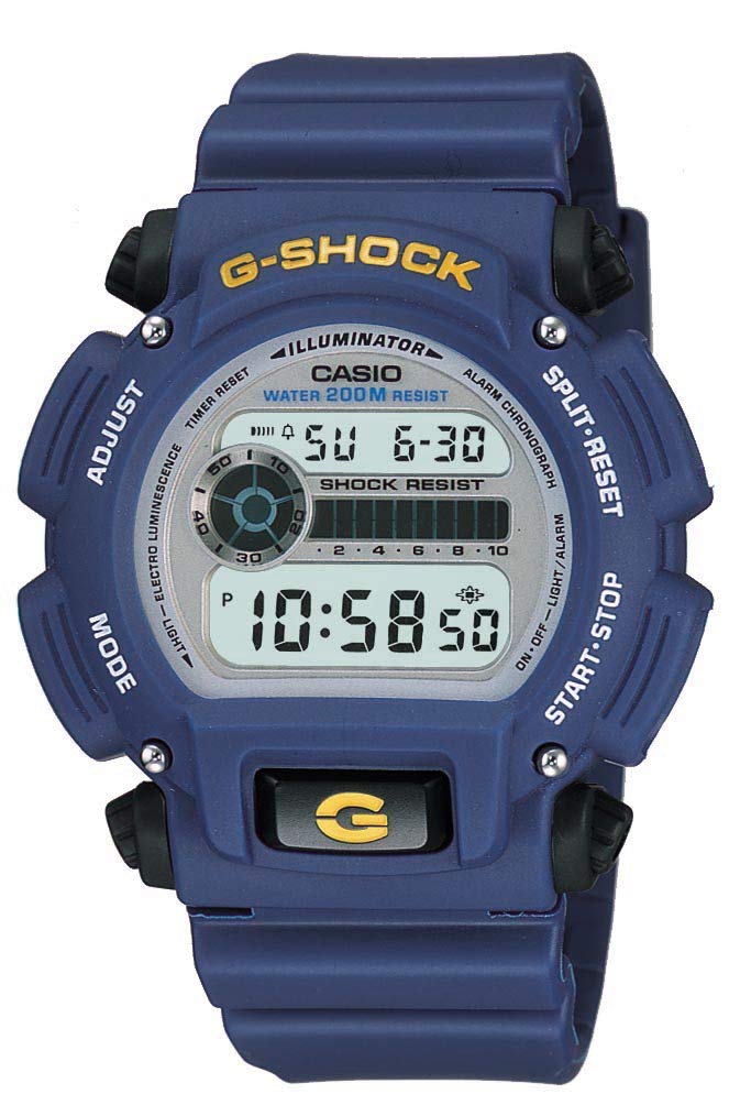 Casio Men's G-Shock Quartz Watch with Rubber Strap, Blue, 23.75 (Model: DW-9052-2V) - BanzaiHobby