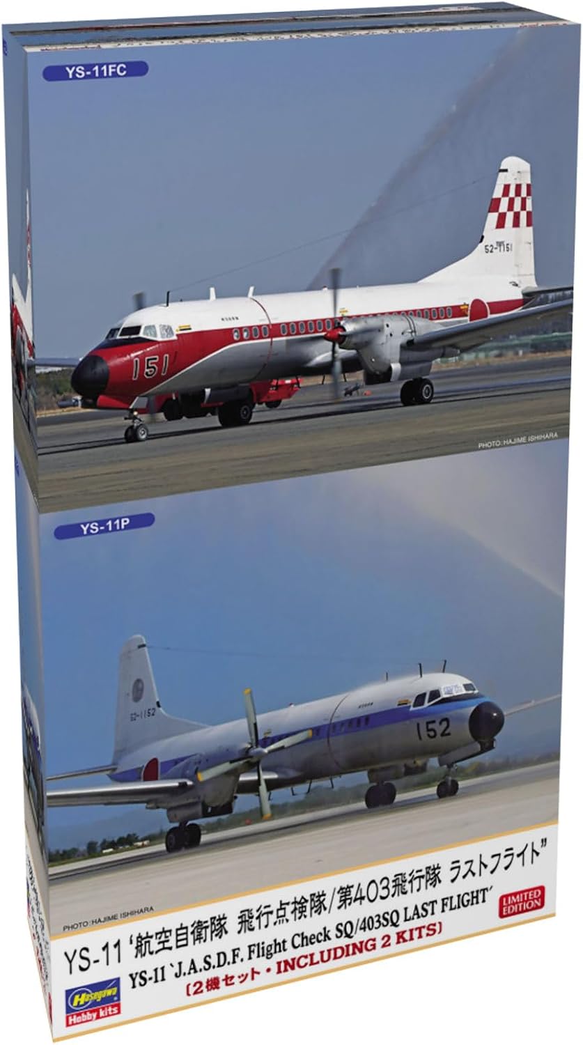 Hasegawa 10843 1/144 YS-11 J.A.S.D.F. Flight Check SQ/403 SQ Last Flight - Hasegawa Banzai Hobby