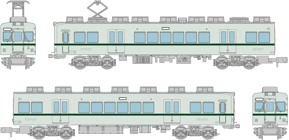 TOMYTEC Railway Collection Choshi Electric Railway 22000 Series (22007 train) 2-car set - BanzaiHobby