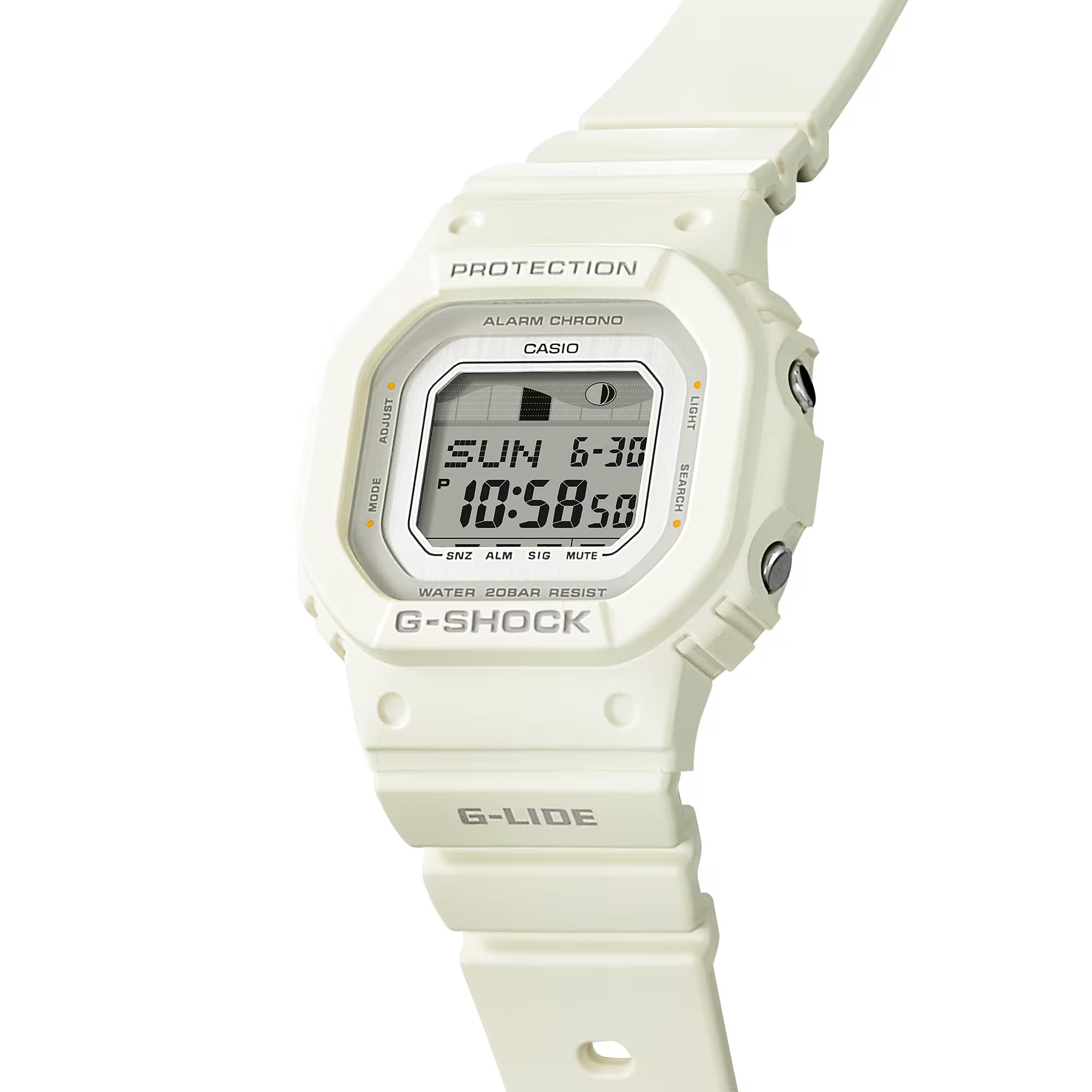 カシオ G-Shock G-Lide ホワイトデジタル腕時計 GLX-S5600-7B - BanzaiHobby