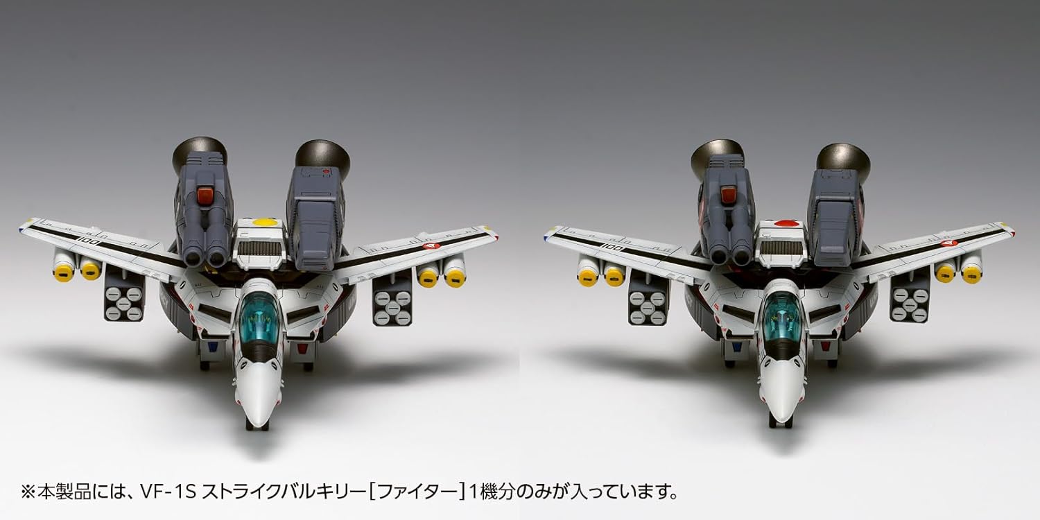 Wave MC-069 1/100 Macross VF-1S Strike Valkyrie Fighter Kirki Ichijo / Roy Fokker Machine - BanzaiHobby