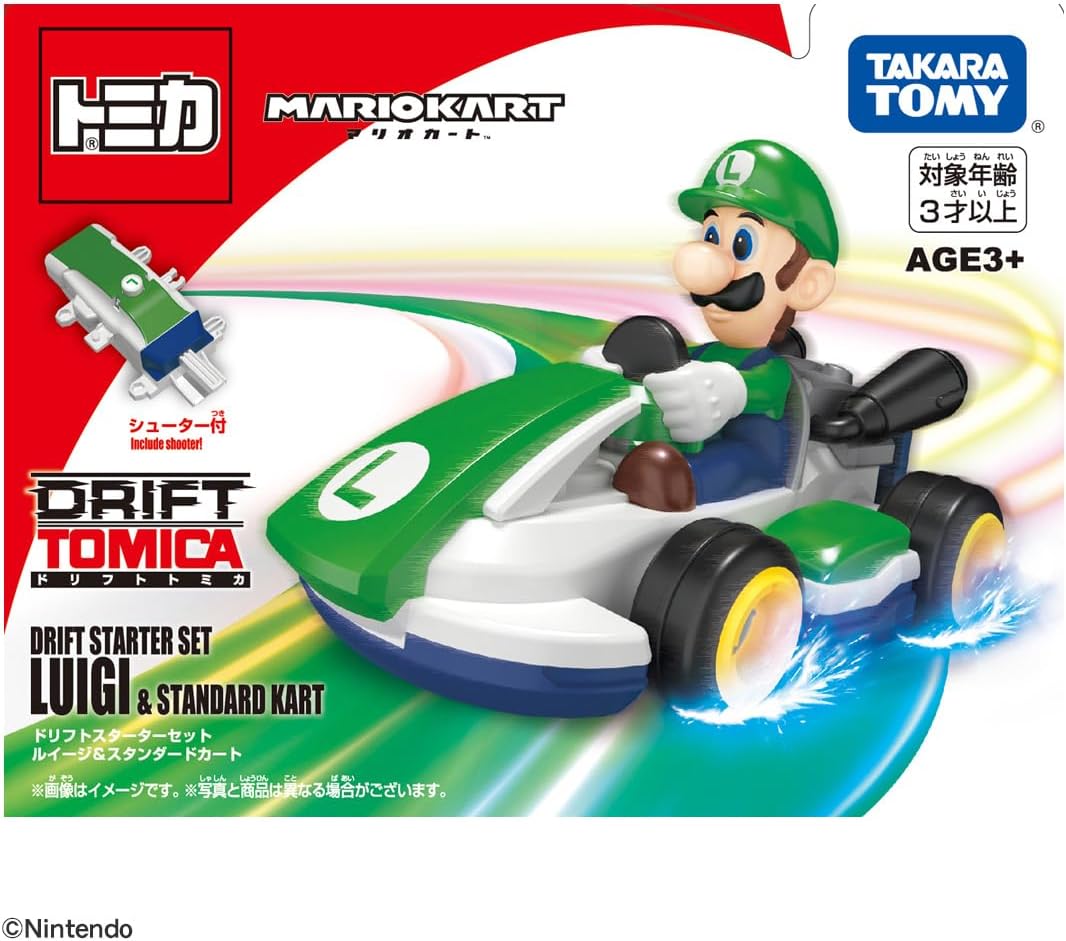Dream Tomica SP Drift Tomica Mario Kart Drift ST Luigi & Standard Kart - BanzaiHobby