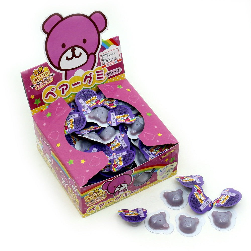 Tanseido Bear Gummies - Grape, 1 box (100 pcs) - BanzaiHobby
