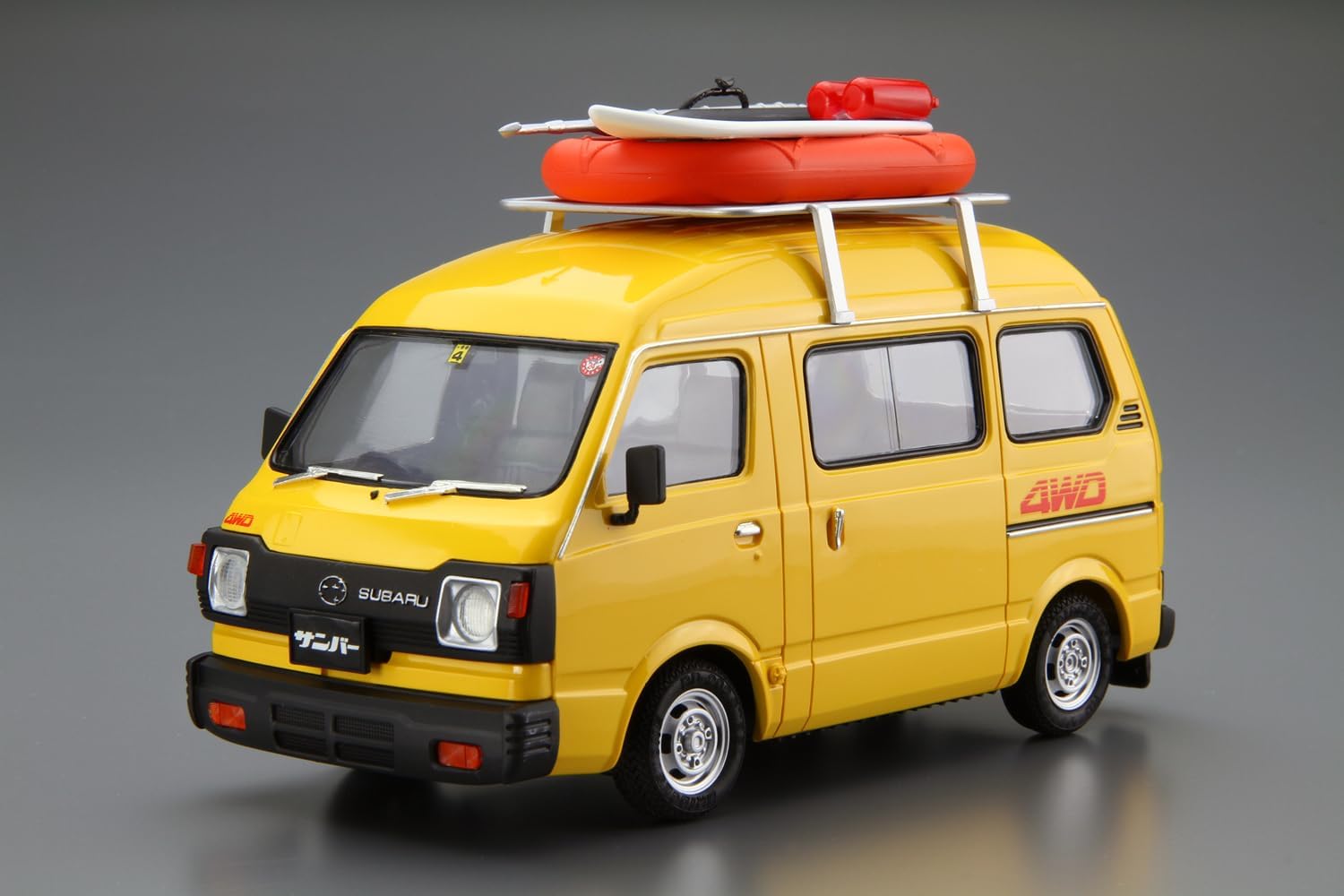 Aoshima 1/24 The Model Car No. 55 Subaru K88 Sambar High Roof 4WD 1980 - Aoshima Banzai Hobby