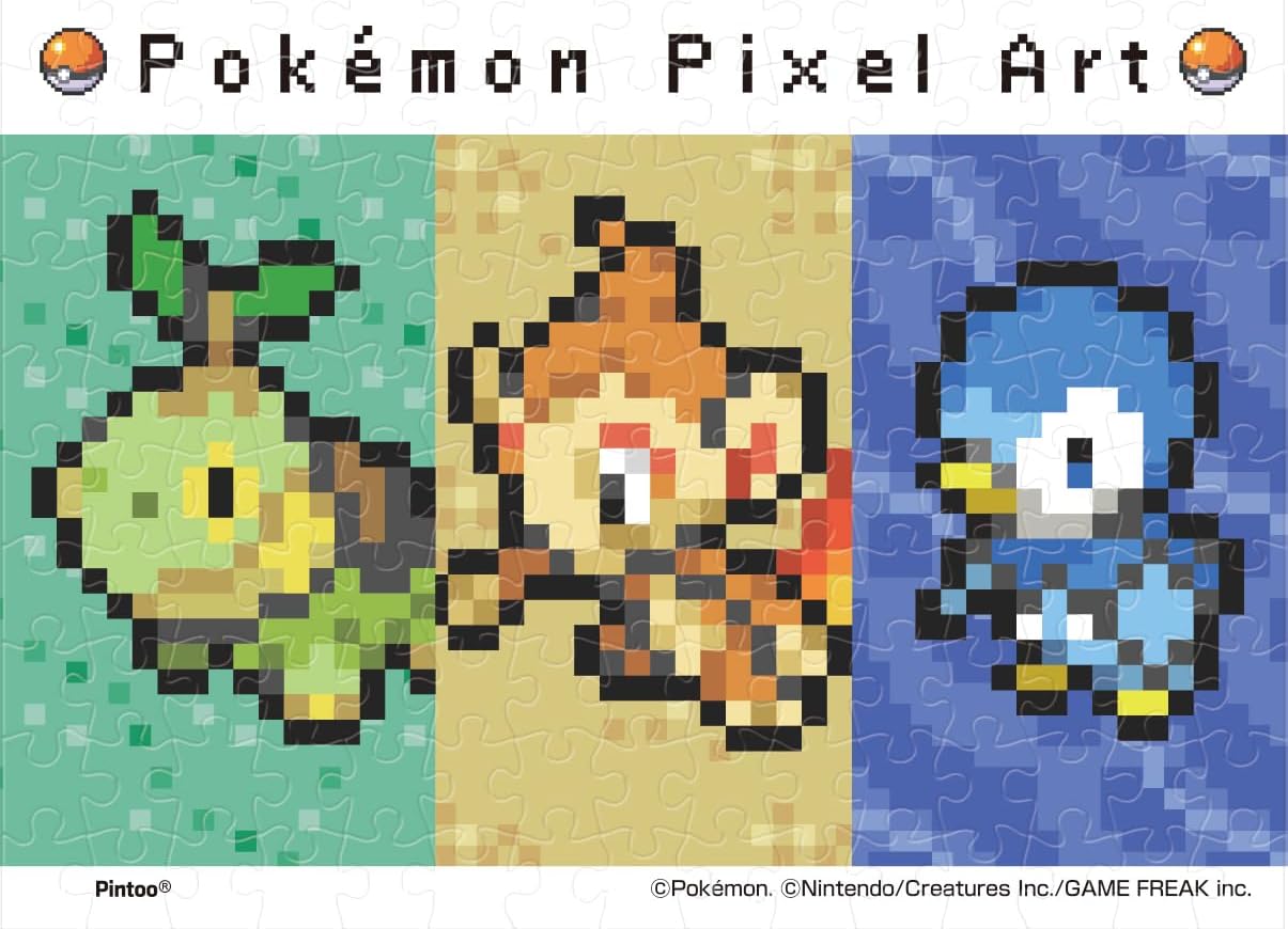 Ensky MA-80 Pokemon Pixel Art (Sinnoh) - Bean Puzzle (150 Pieces) - BanzaiHobby