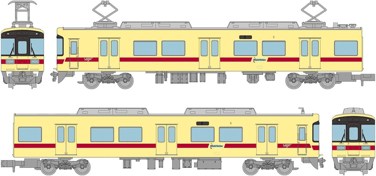TOMYTEC 340911 (N-Gauge) Railway Collection Nishitetsu Railroad 7050 Series Kaizuka Line 2 Cars Set