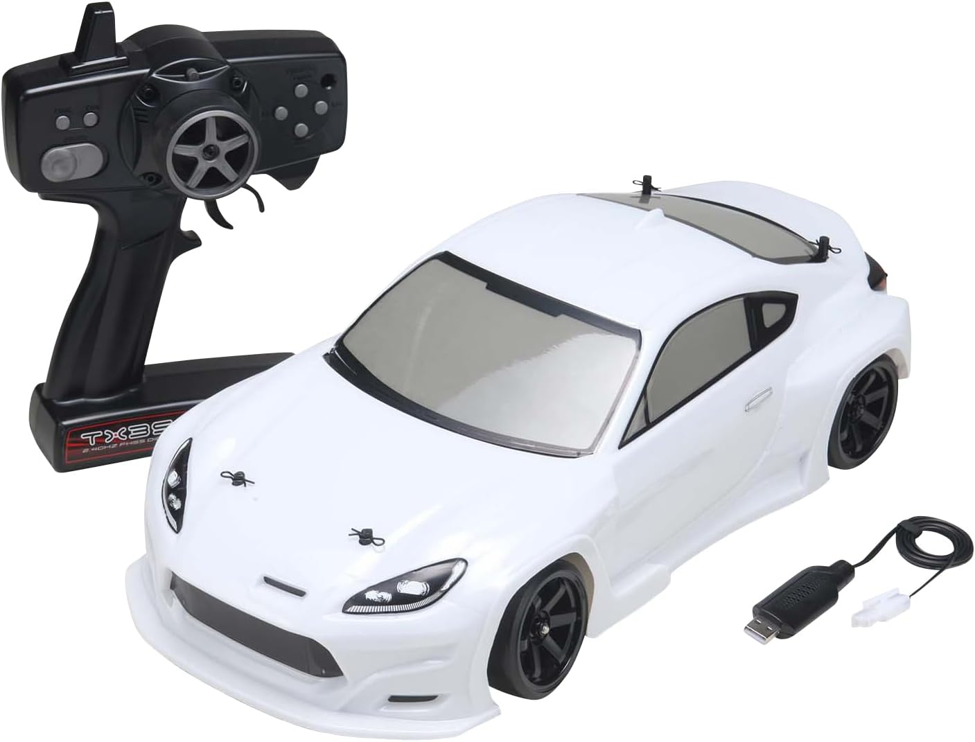 Yokomo DP-GR86RTRW Drift Package 2WD GR86 Body (White) RTR Full Set - BanzaiHobby
