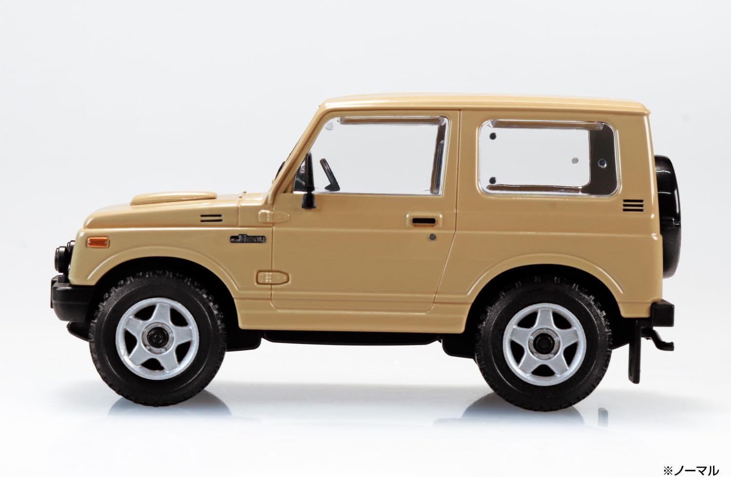 Aoshima 1/32 RakuPla Snap Kit No.18CU-KI Suzuki JA11 Jimny Custom Wheel (Khaki) - BanzaiHobby