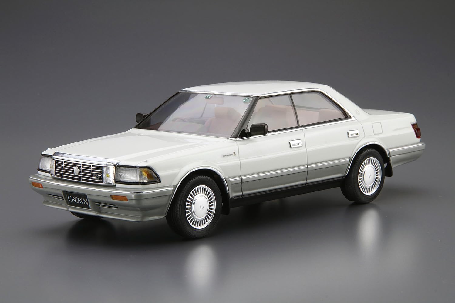Aoshima 1/24 The Model Car Series No.87 Toyota UZS131 Crown Royal Saloon G '89 - BanzaiHobby