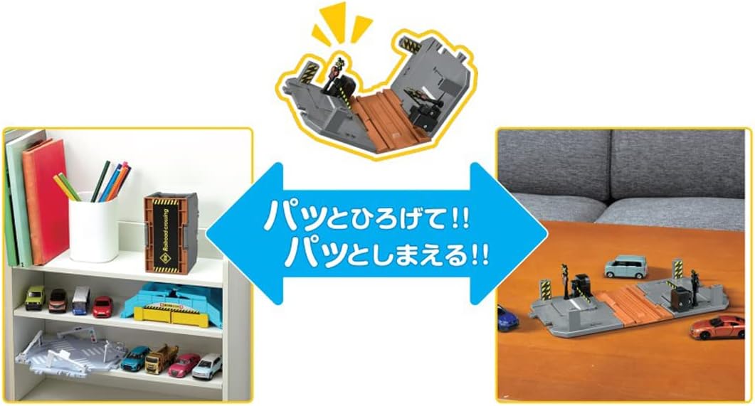 Tomica Town Railroad Crossing Road