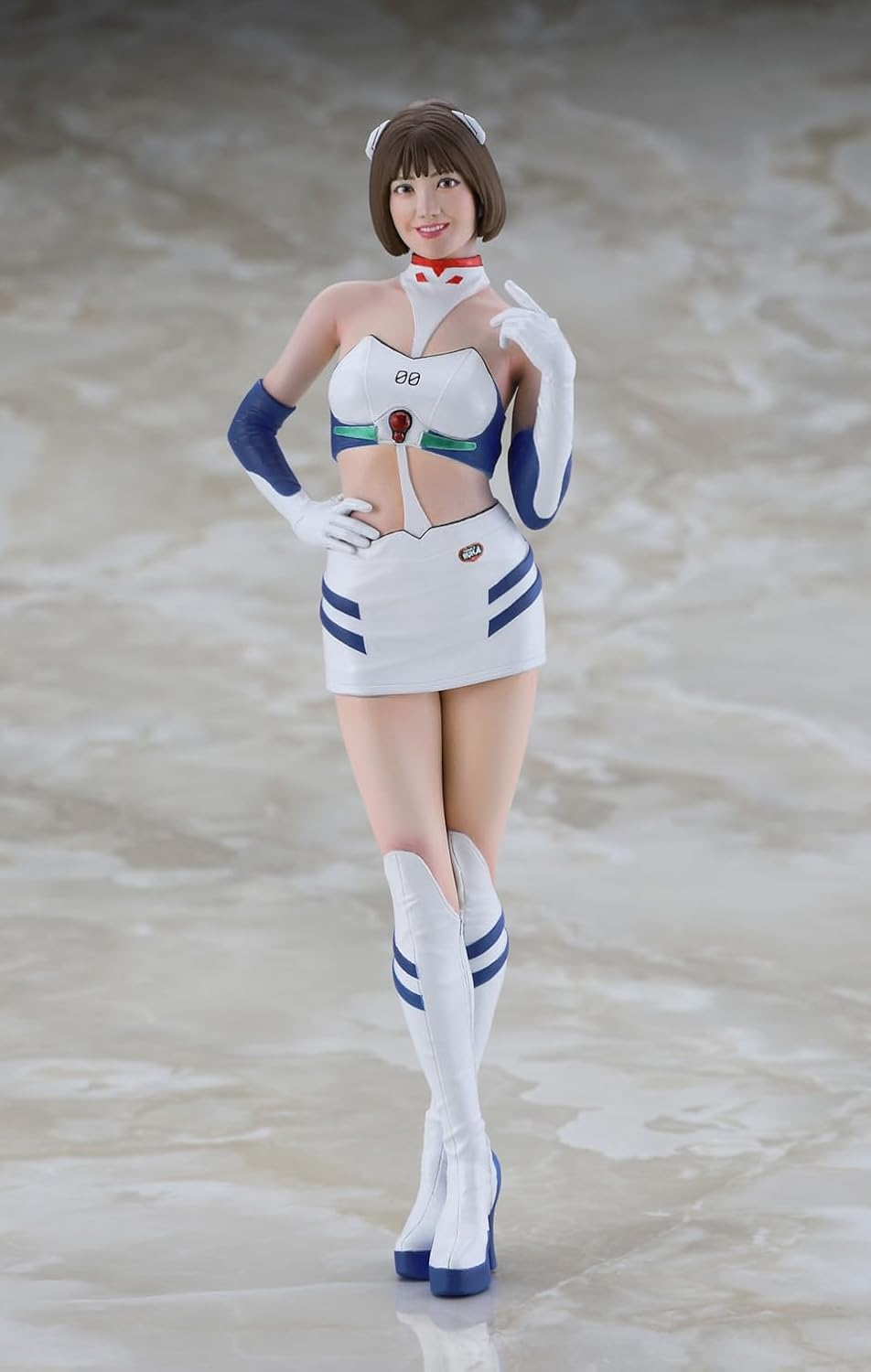 Hasegawa SP651 1/12 12 Real Figure Collection Evangelion Racing Circuit Mate Arisa Akagi/Rei Ayanami - BanzaiHobby