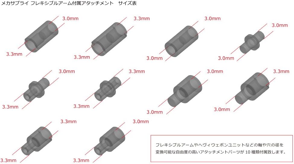 Kotobukiya MJ02Y M.S.G Modeling Support Goods, Mecha Supply 02 Flexible Arms Type B - BanzaiHobby